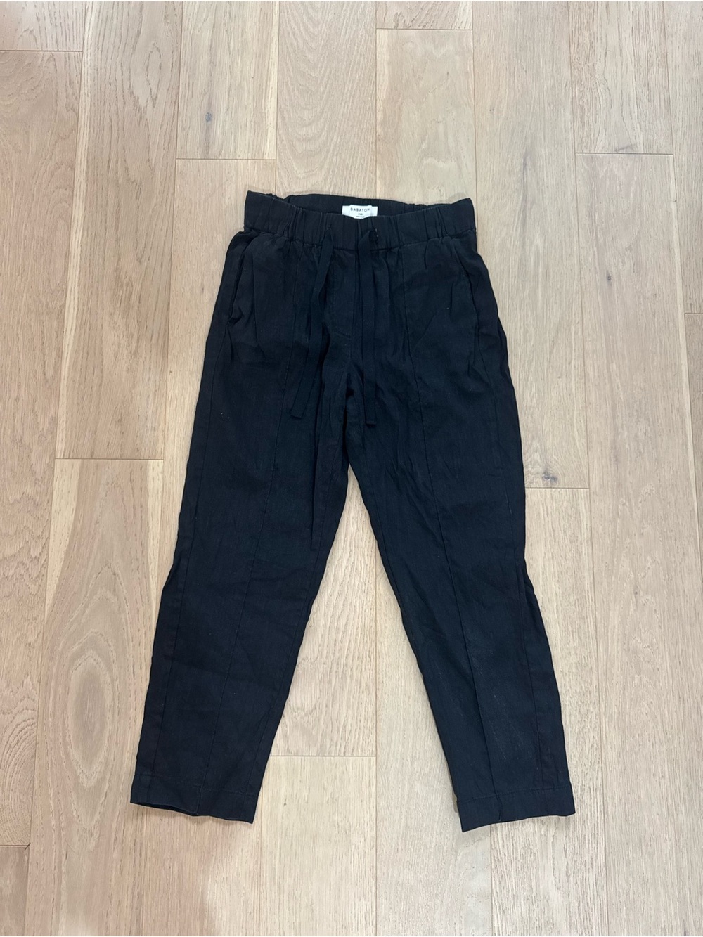 Aritzia Babaton Black Linen Pants